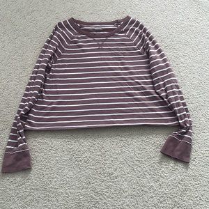 Aerie Striped Long Sleeve Tee- Size M
